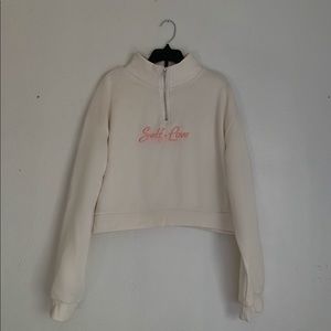 h&m ‘self love’ short sweatshirt